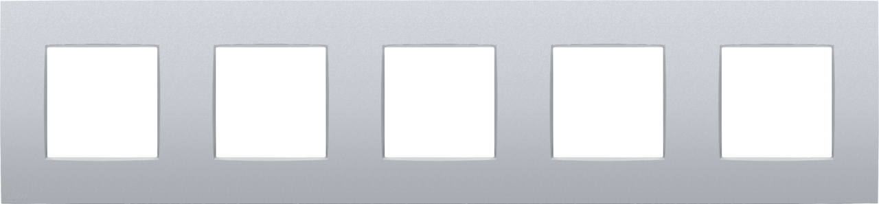 Niko Intense Sterling Coated Afdekraam 5-voudig HV zilver 132-76005 afbeelding 2
